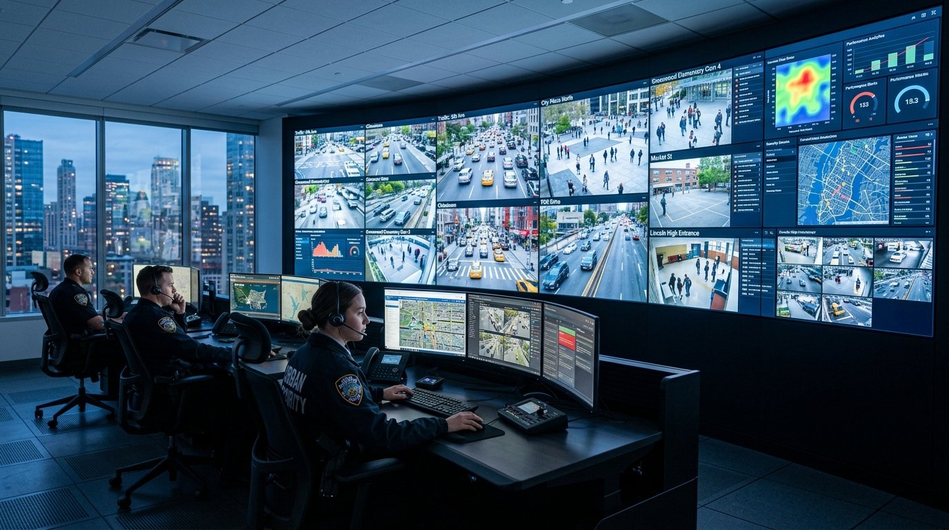 Cercamento Digital e Videomonitoramento Urbano com Câmeras Speed Dome IP